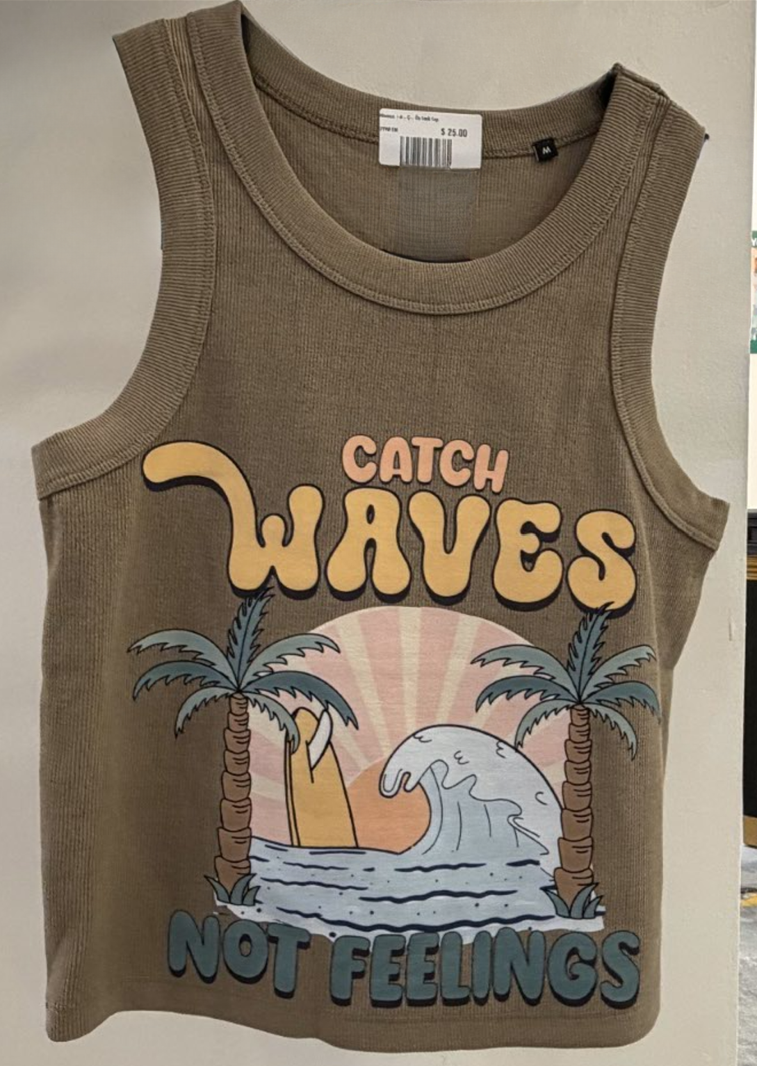Catch Wave Women's Ribbed Tank Top