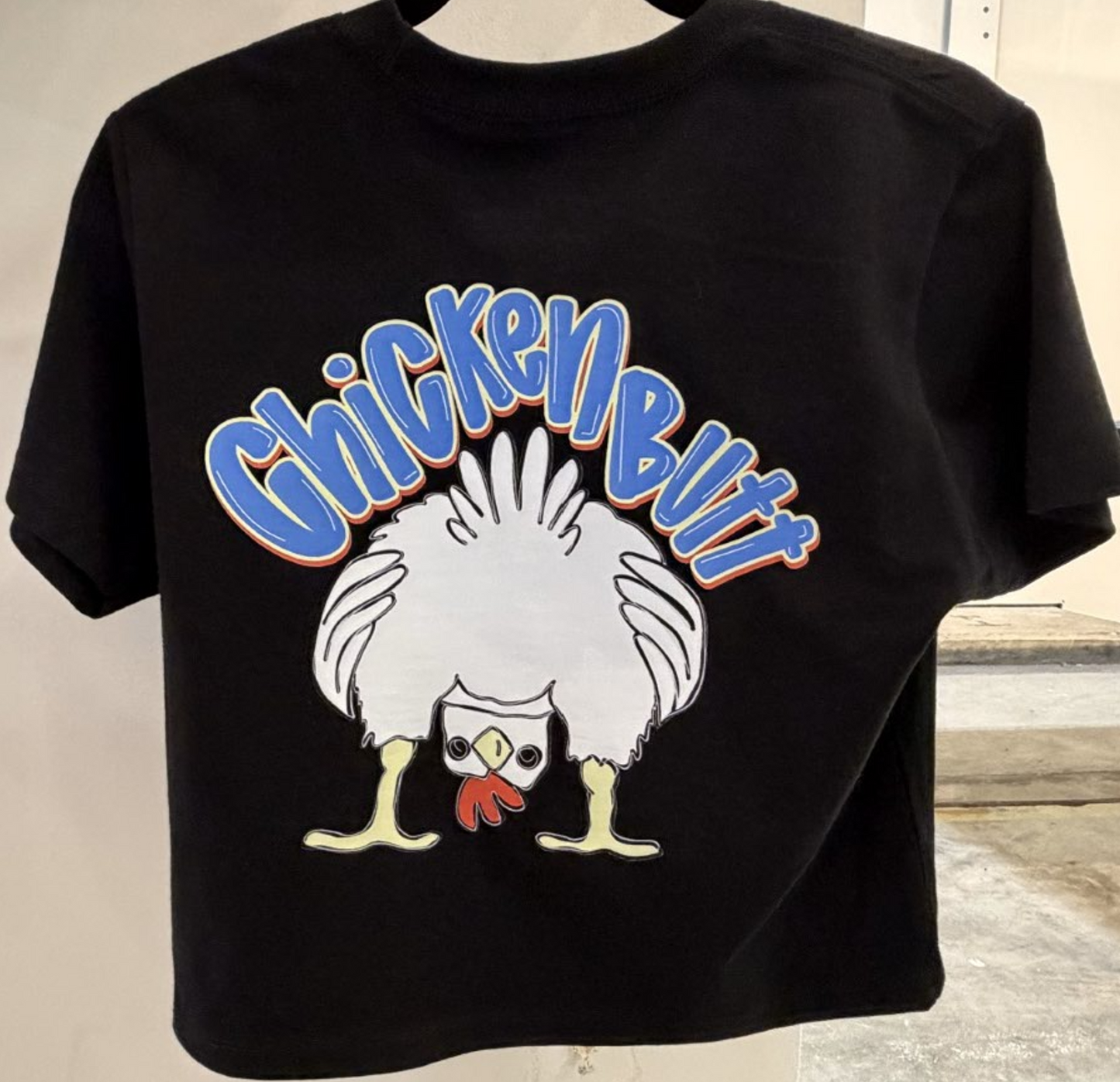 Guess What Chicken Butt Black T-Shirt