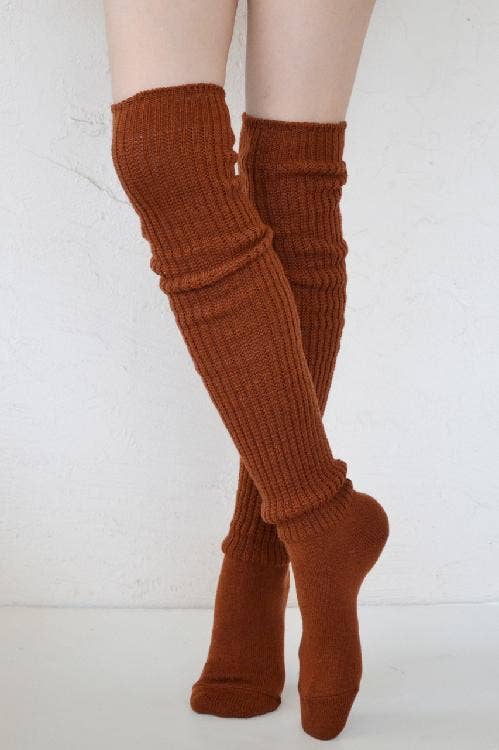 Lounge Scrunchy Over the Knee Socks - Wool Blend