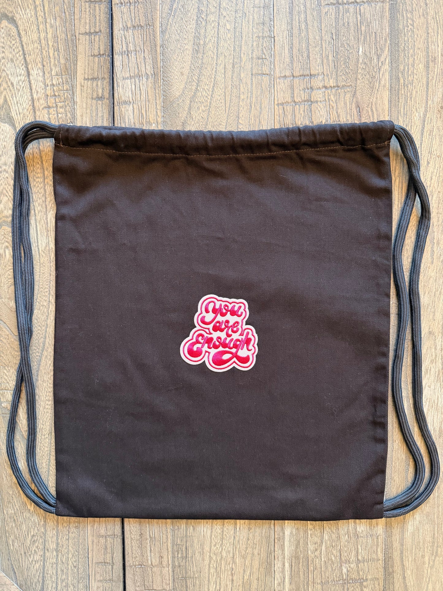 You Are Enough Drawstring Backpack