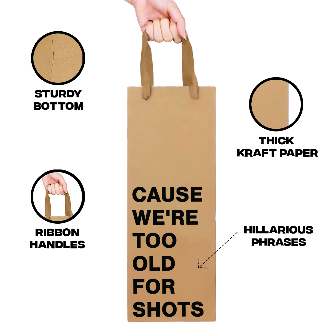 "Cheaper than therapy" Wine Gift Bag