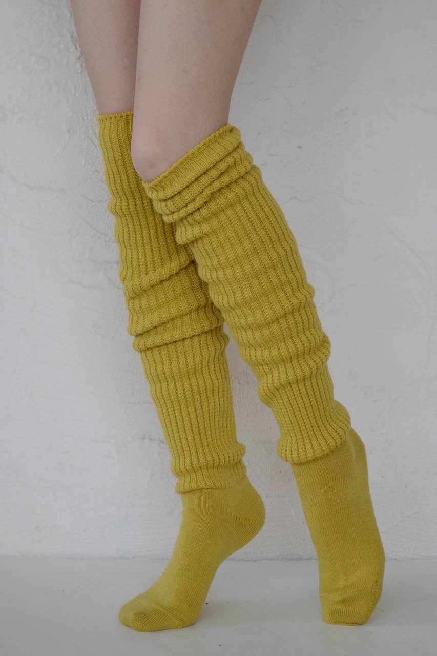 Lounge Scrunchy Over the Knee Socks - Wool Blend
