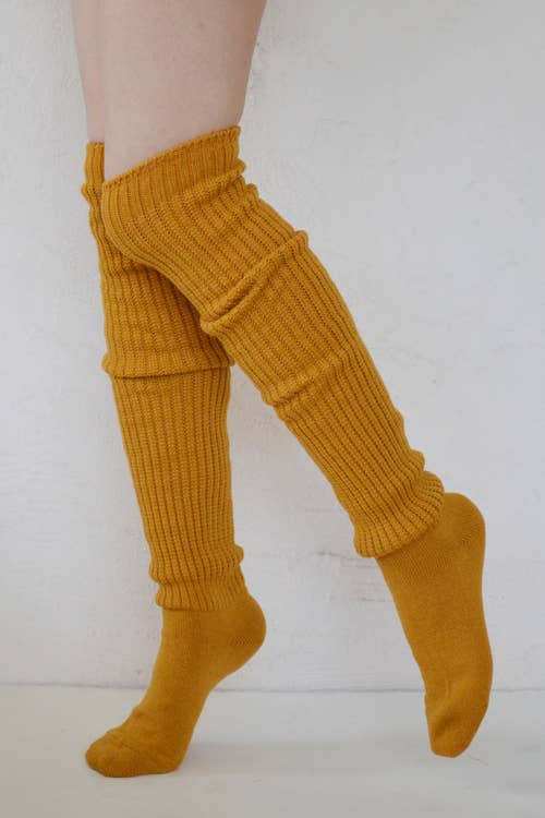 Lounge Scrunchy Over the Knee Socks - Wool Blend