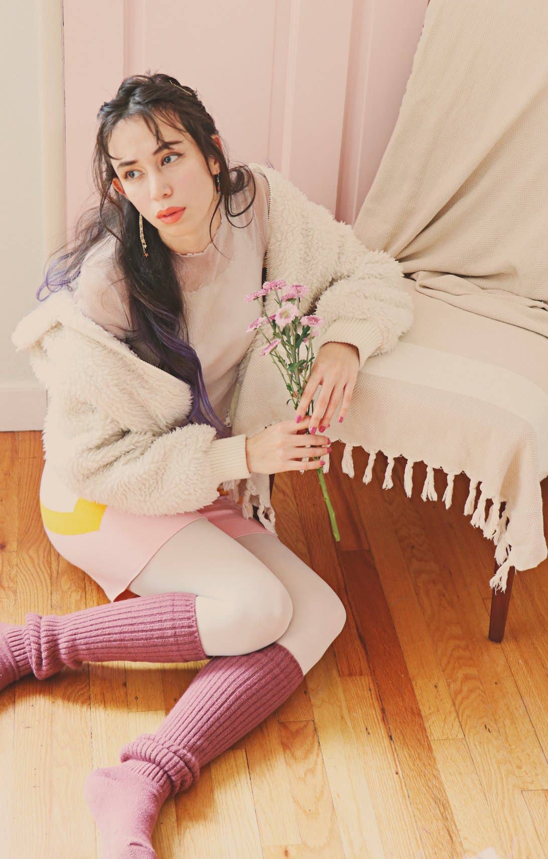Lounge Scrunchy Over the Knee Socks - Wool Blend