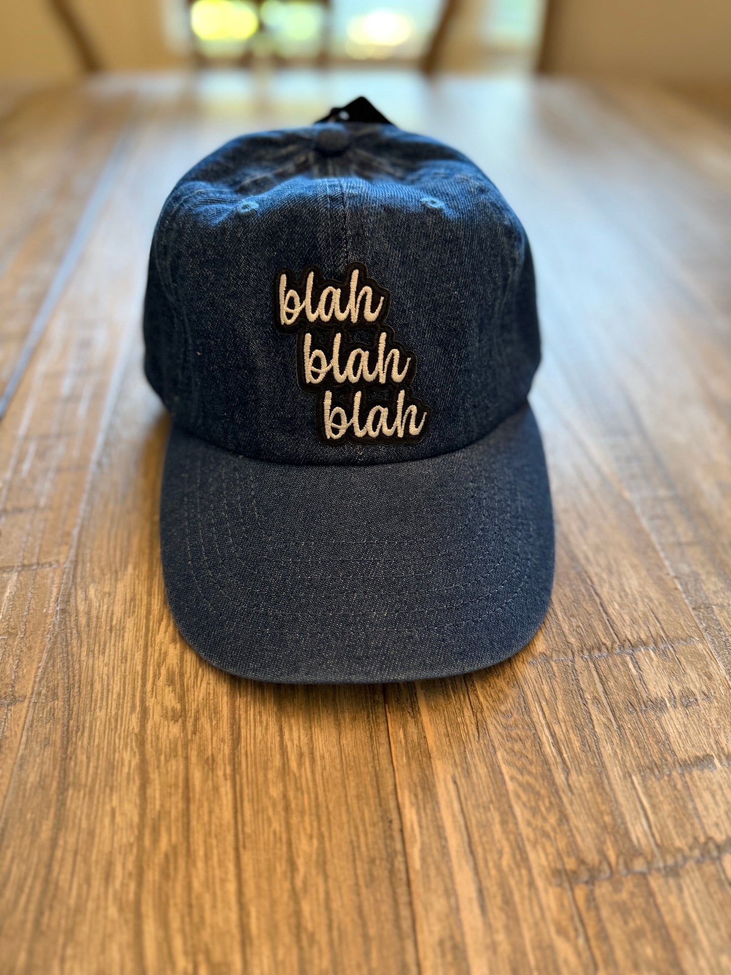 Blah Blah Blah Denim Cap