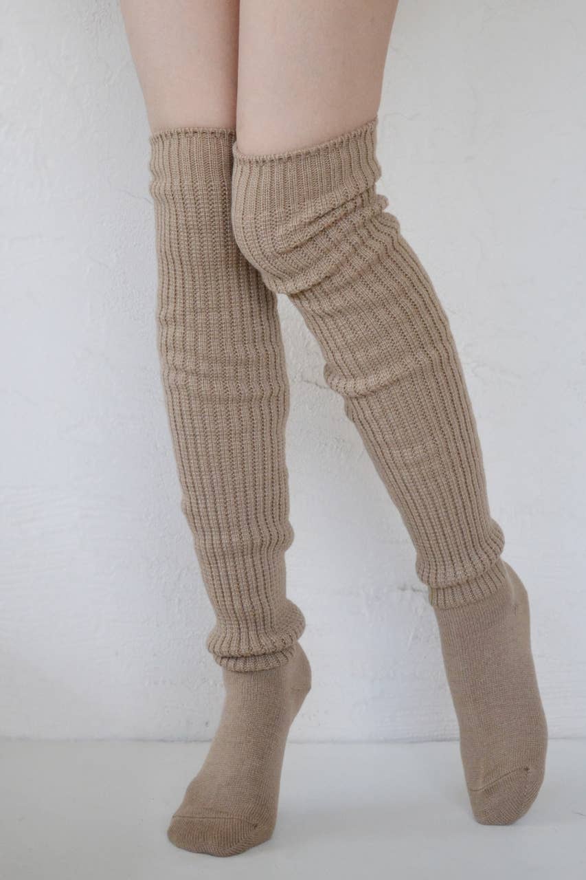 Lounge Scrunchy Over the Knee Socks - Wool Blend