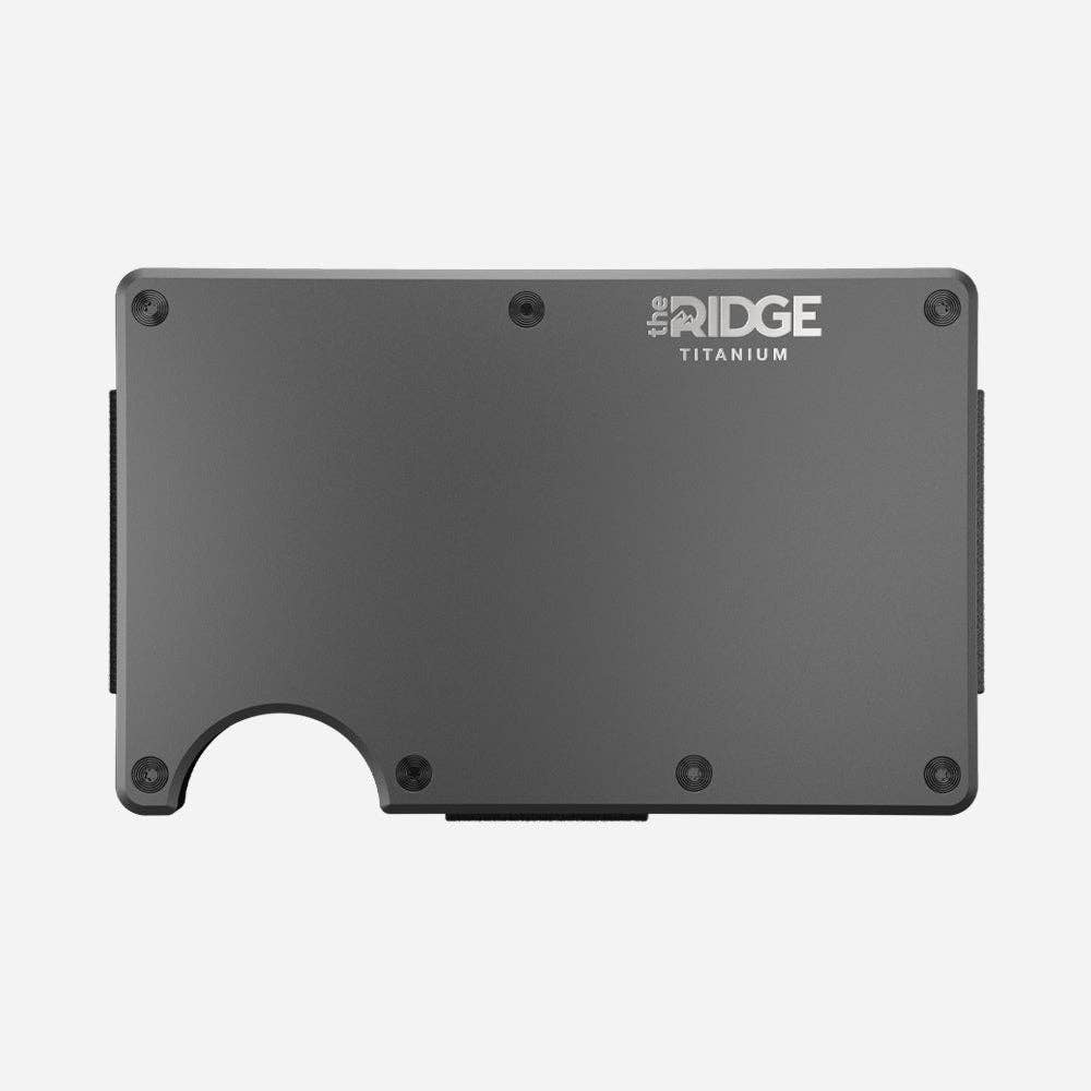 Ridge Wallet - Gunmetal Titanium