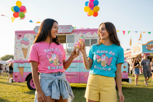 Blasian and Cuban Teen Models - Have An Ice Day Summer Festival