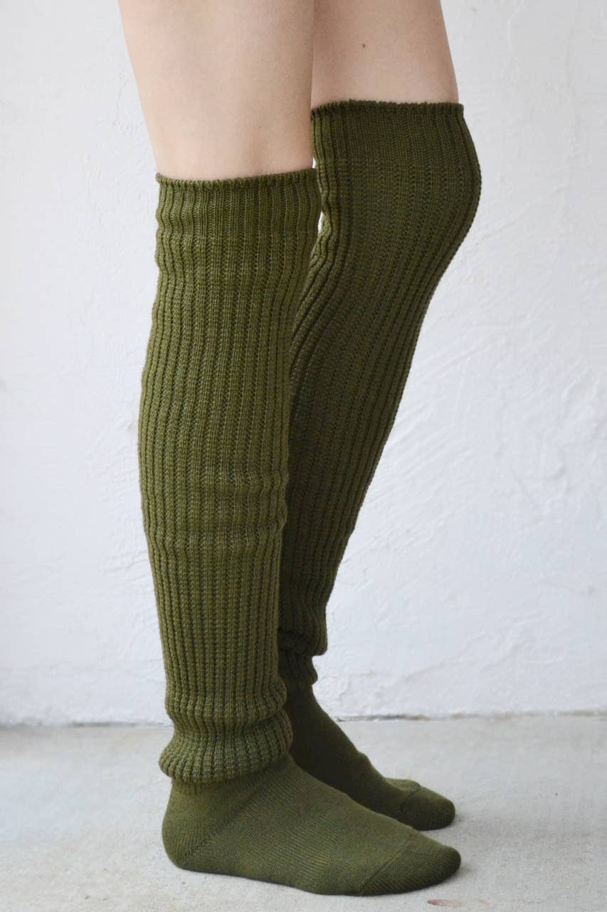 Lounge Scrunchy Over the Knee Socks - Wool Blend