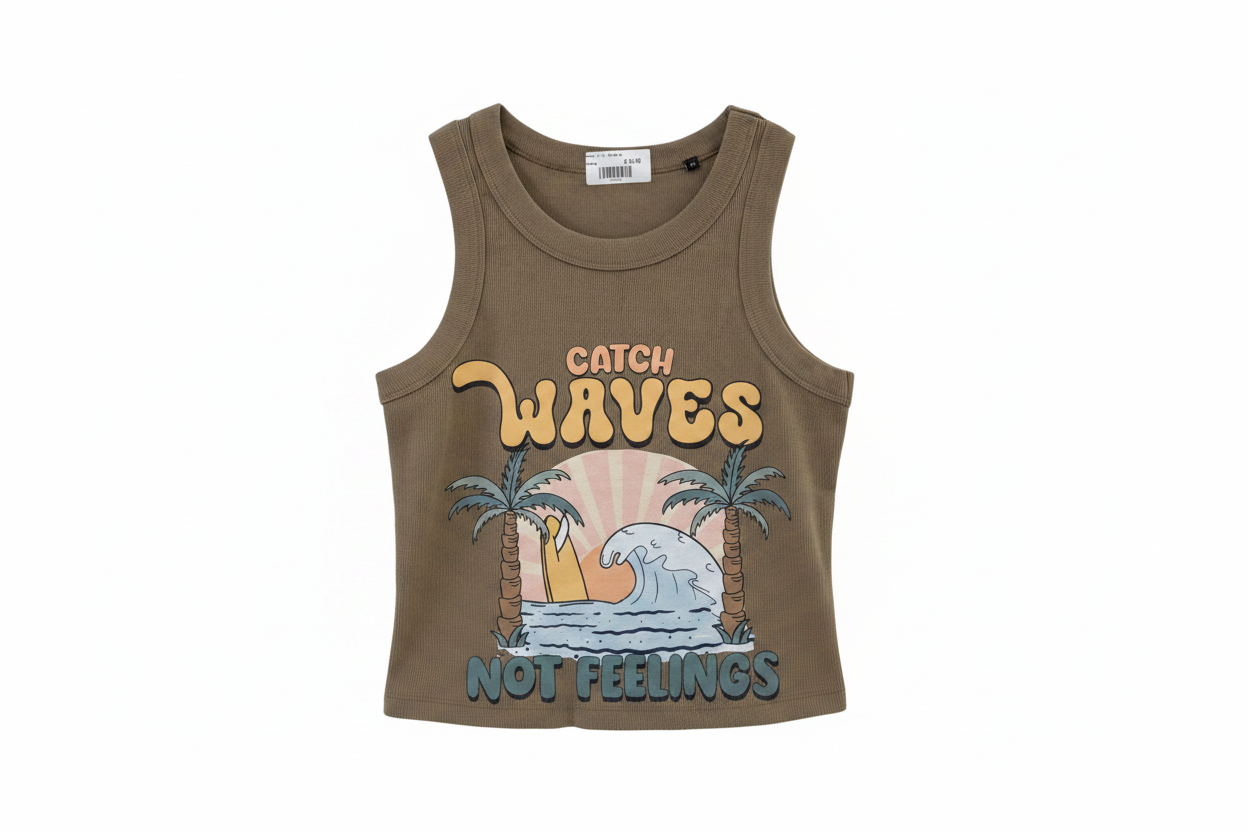 Catch Waves Tank Top - No Background