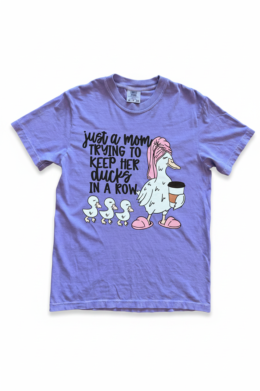 Ducks in a Row Tee - White Background