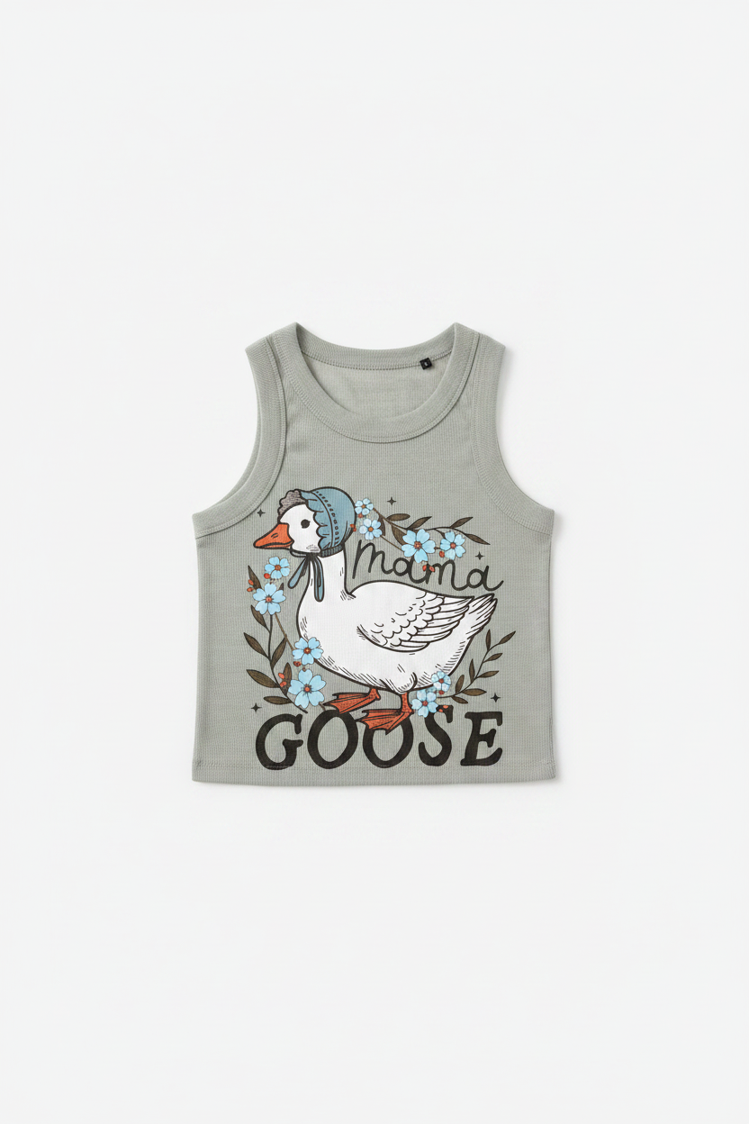 Mama Goose Shirt - White Studio Backdrop
