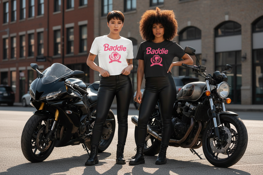 Vietnamese and Mexican Best Friends - Baddie Tees on Motorcycles