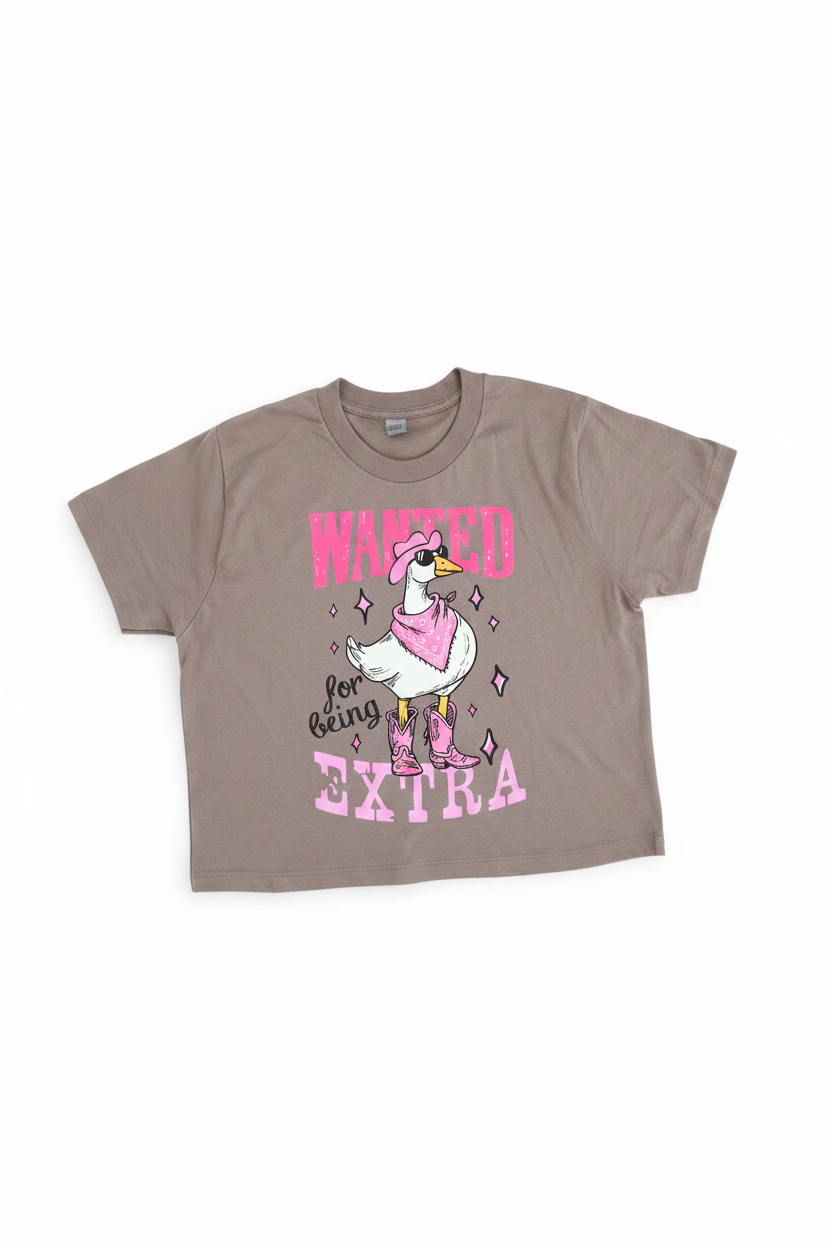 Wanted for Being Extra T-Shirt – Studio Shot